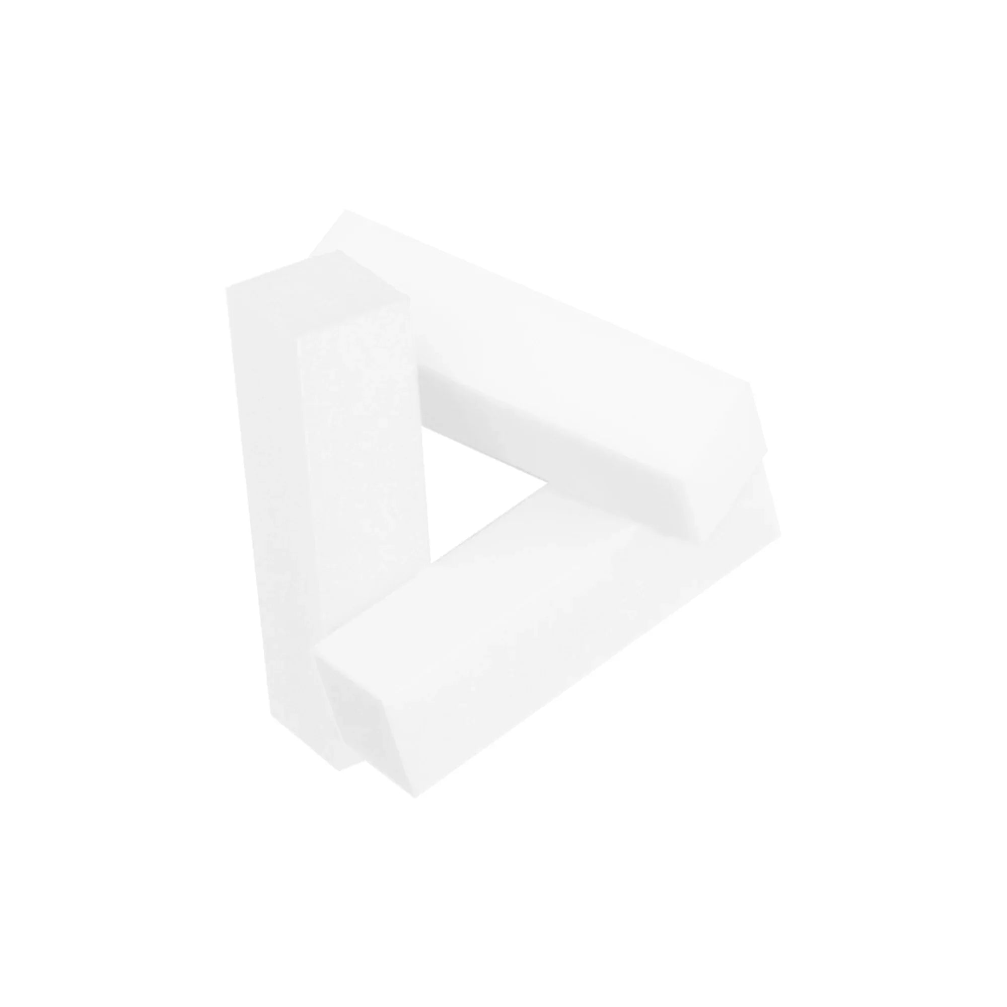 White Sanding Nail Block on a white background