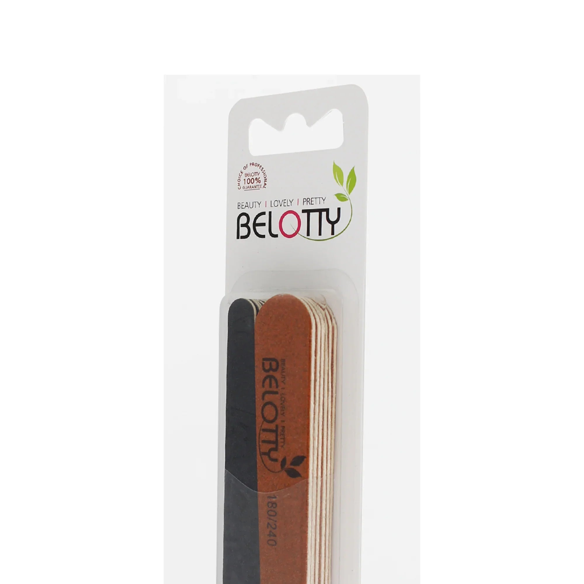 Belotty nail file in packaging on a white background